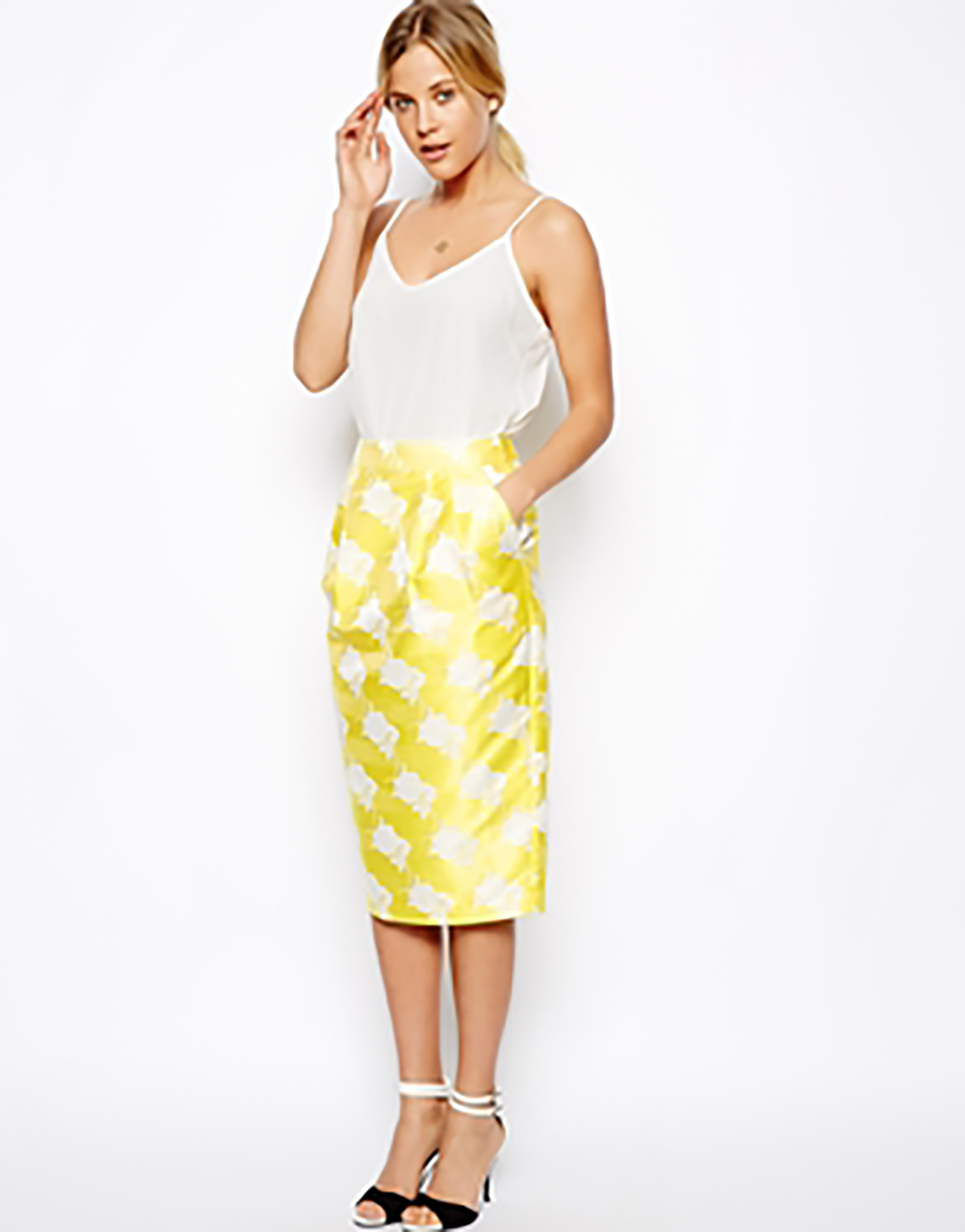 オンラインストアで販売 acka jacquard pencil skirt - スカート